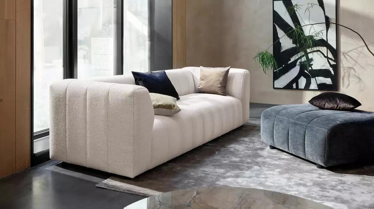 Пуф Bellagio - Bresso 3153 Зеленый ткань -  Под заказ в интерьере