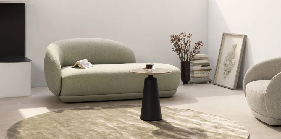 2,5-местный диван Bolzano - Tuscany синего цвета 3206 -  Под заказ в интерьере