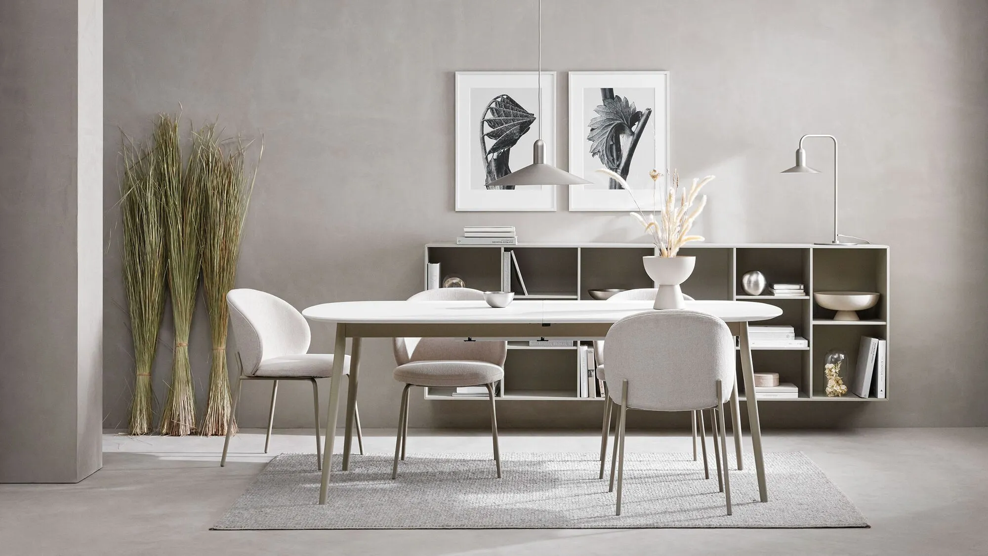 Обеденный стул Princeton - Lazio 3090 Ткань белого цвета  -  Под заказ в интерьере