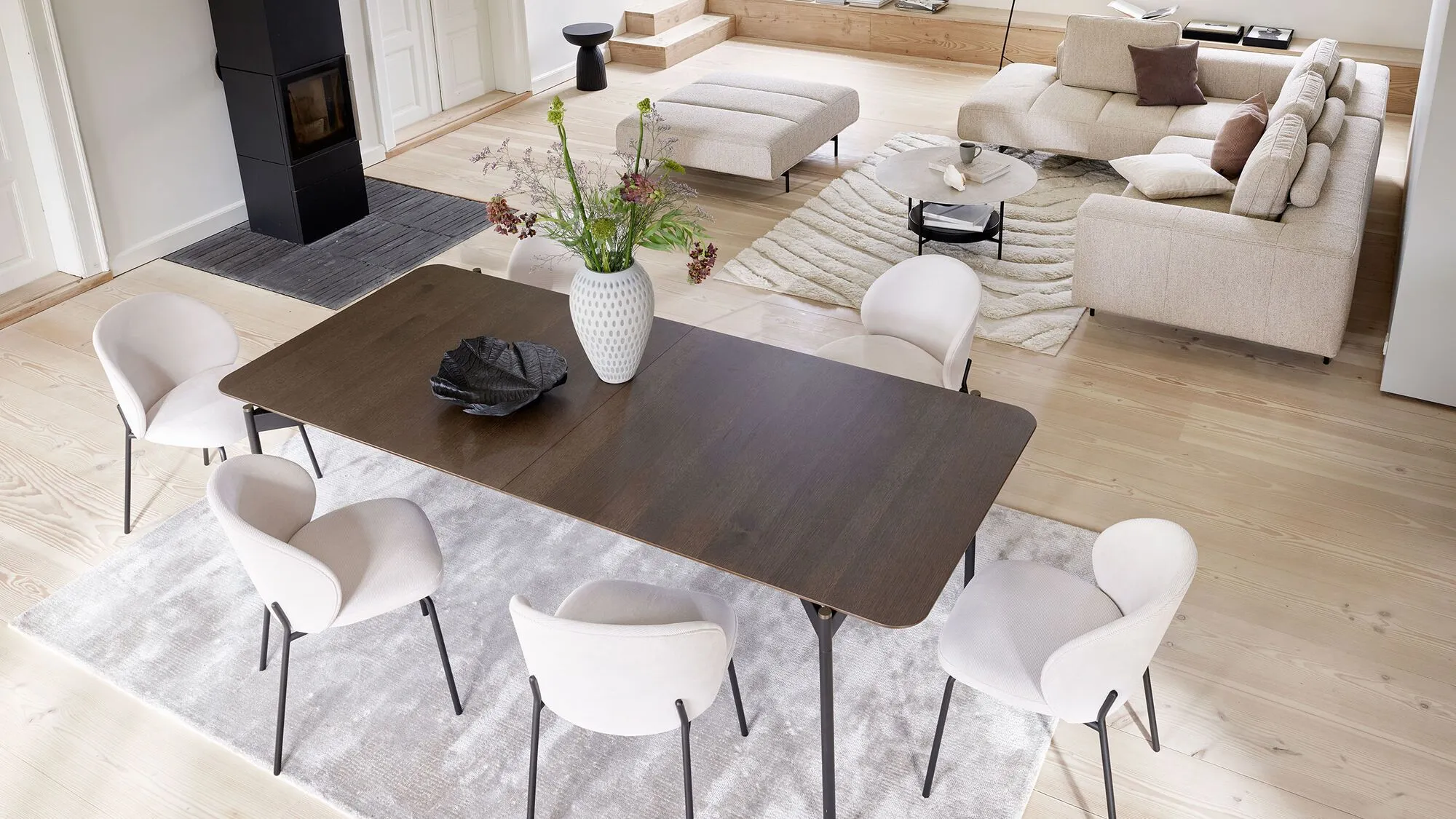 Диван Amsterdam - Skagen 3163 Темно-синяя ткань  -  Под заказ в интерьере