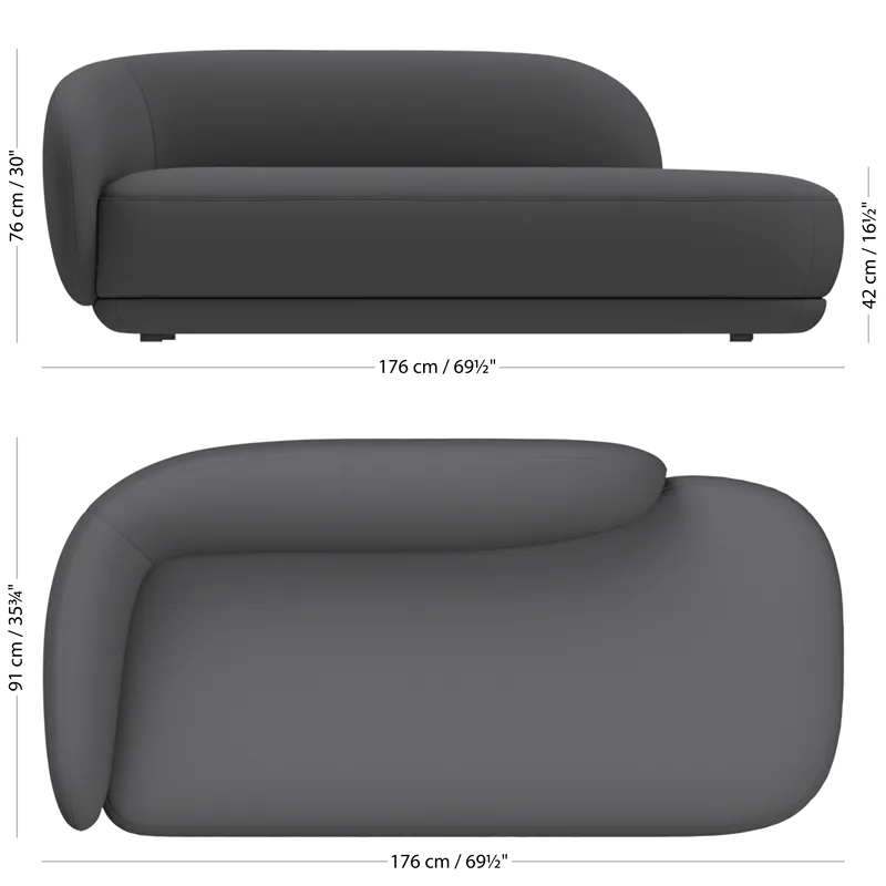 Диван с козеткой Bolzano - Tuscany зеленого цвета 3204 -  Под заказ