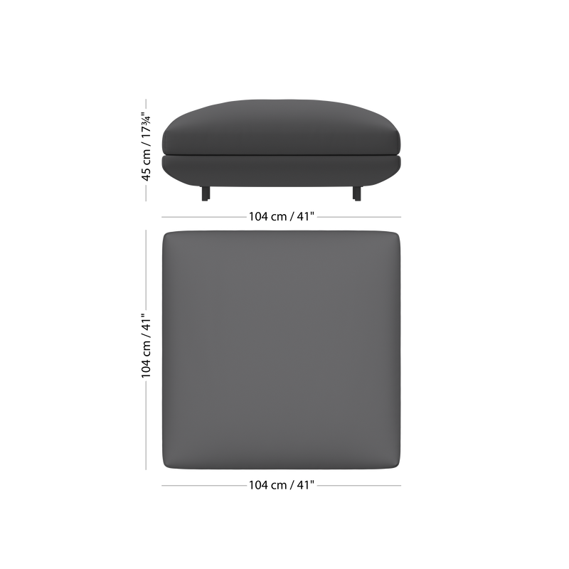 Пуф Salamanca - Tuscany коричневого цвета 3202 -  Под заказ