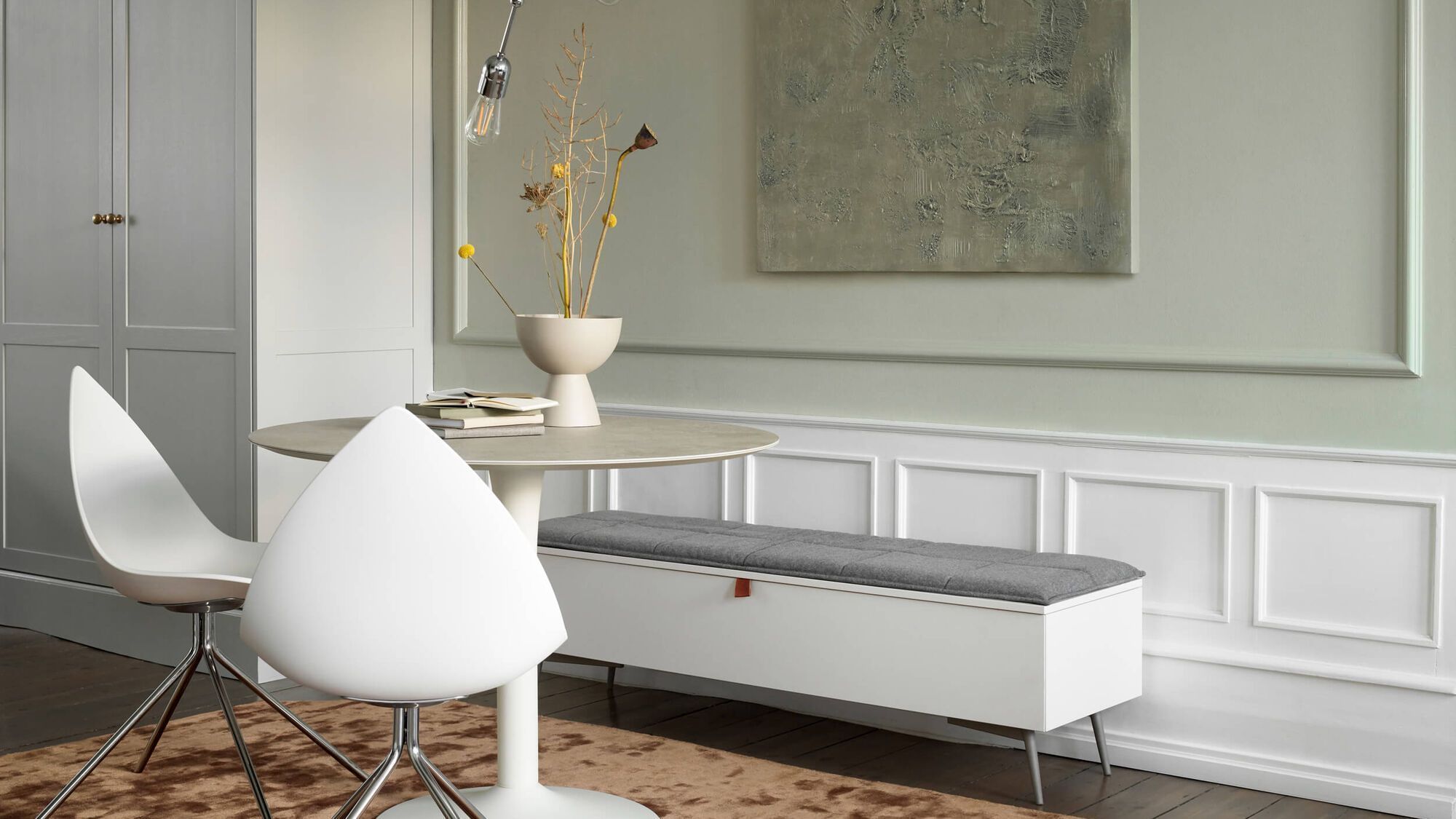 Cтул Ottawa -  Frisco 2058 Темно-зеленая ткань -  Под заказ в интерьере