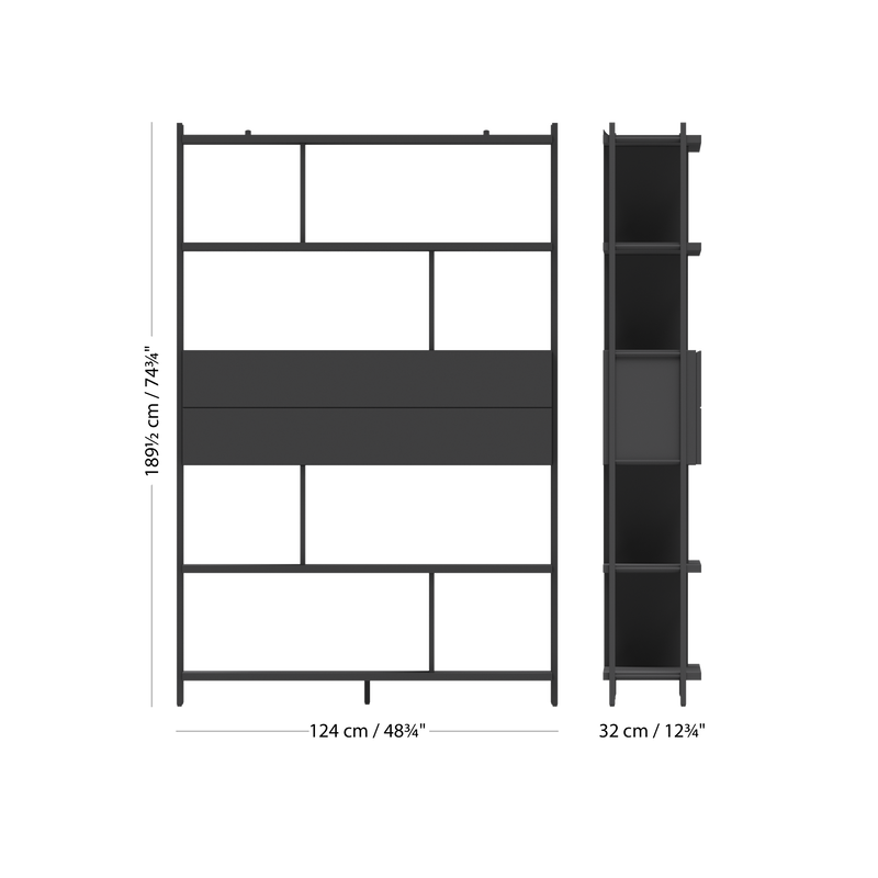 Система  для хранения Calgary c откидной дверцей спереди -  Под заказ