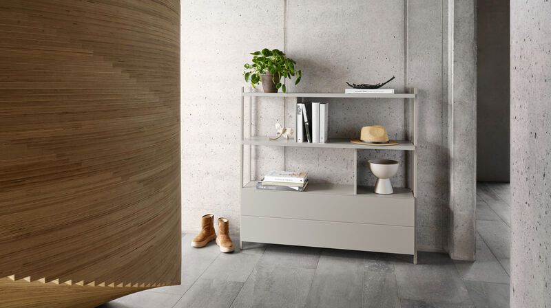 Система  для хранения Calgary c откидной дверцей спереди -  Под заказ в интерьере