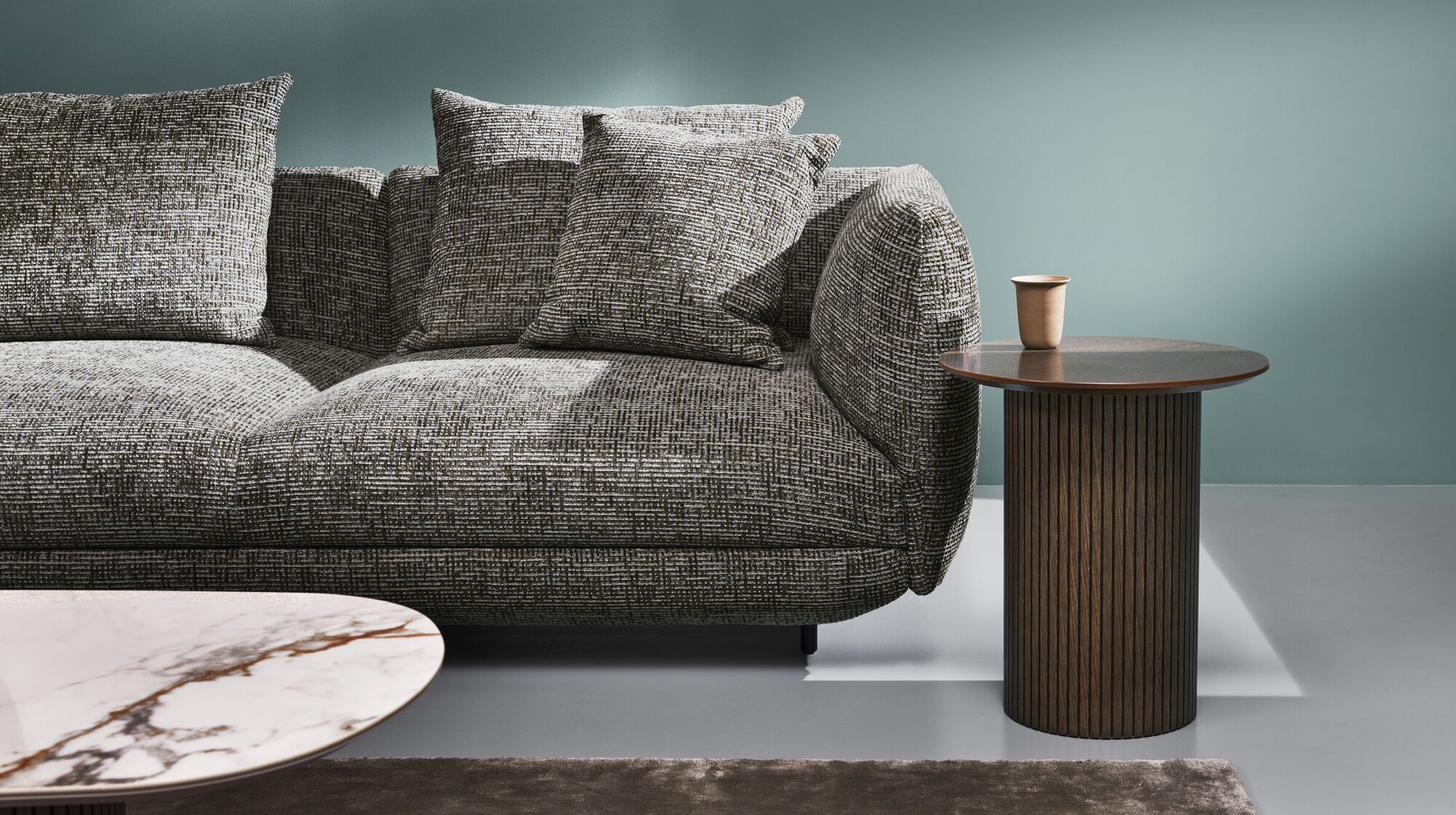 Подушка Salamanca - Bresso 3153 Зеленый ткань -  Под заказ в интерьере