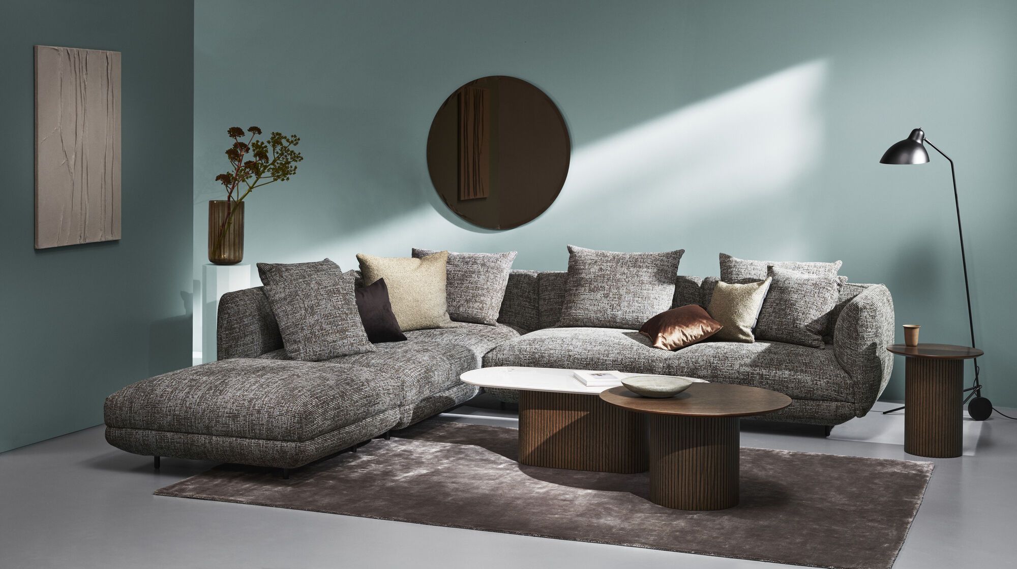 Подушка Salamanca - Bresso 3153 Зеленый ткань -  Под заказ в интерьере