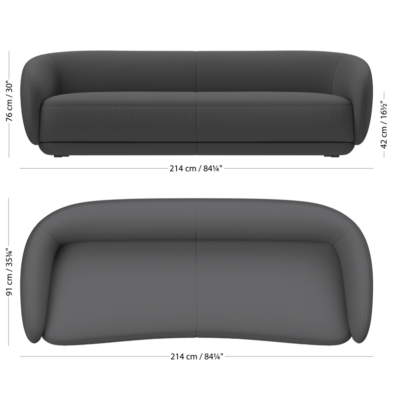 Диван Bolzano - Tomelilla fabric 3142 Grey  -  Под заказ