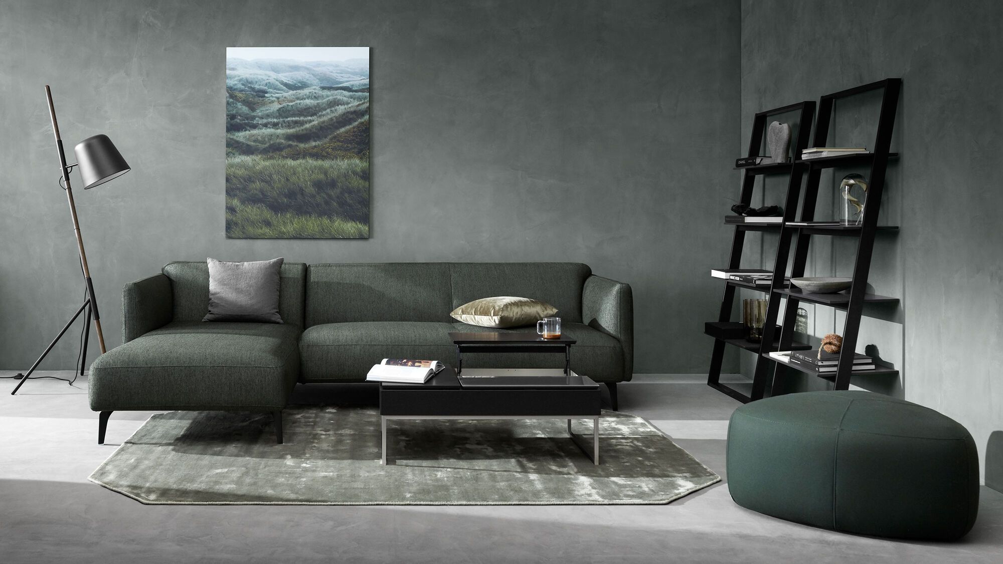 Функциональный журнальный столик Chiva с местом для хранения -  В наличии в интерьере