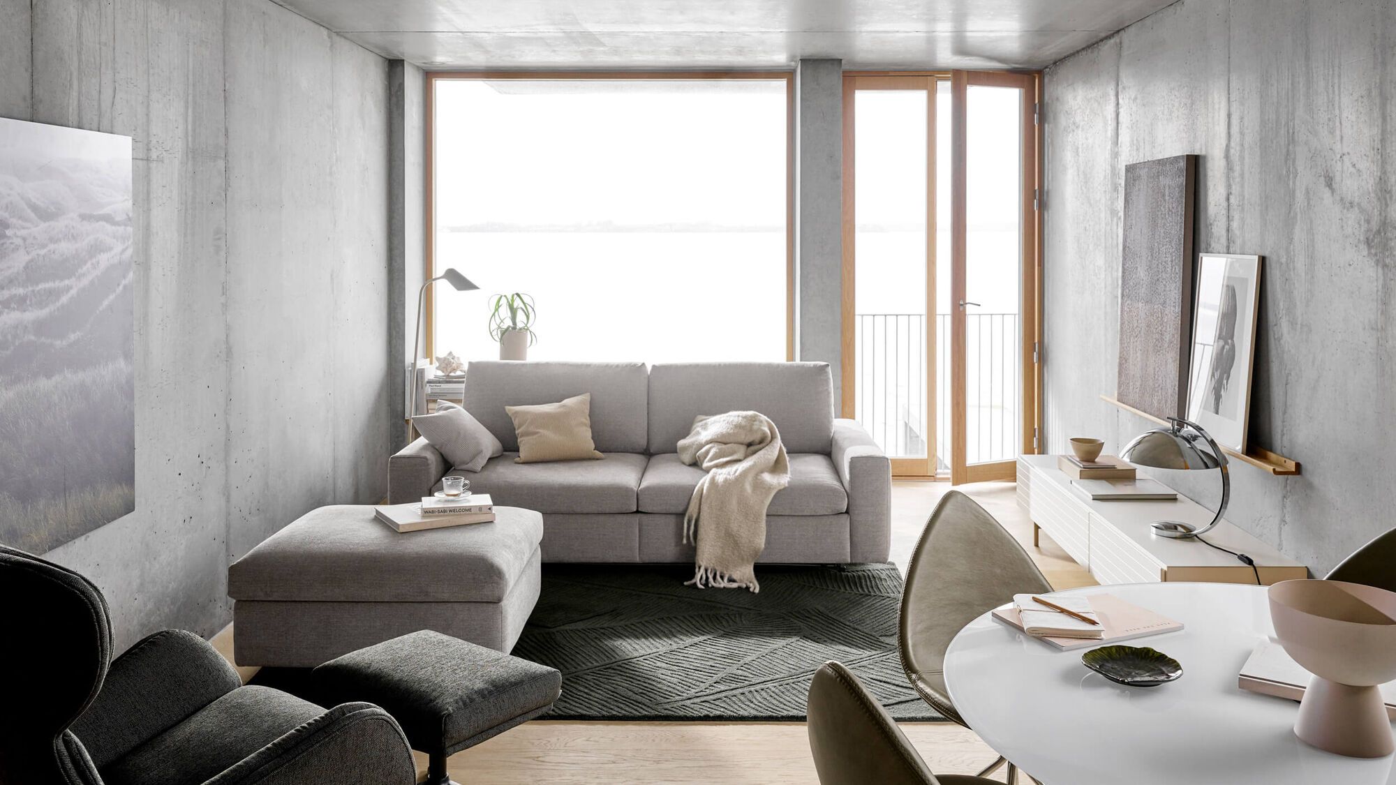 Подставка для ног Reno -  Frisco 2058 Темно-зеленая ткань -  Под заказ в интерьере