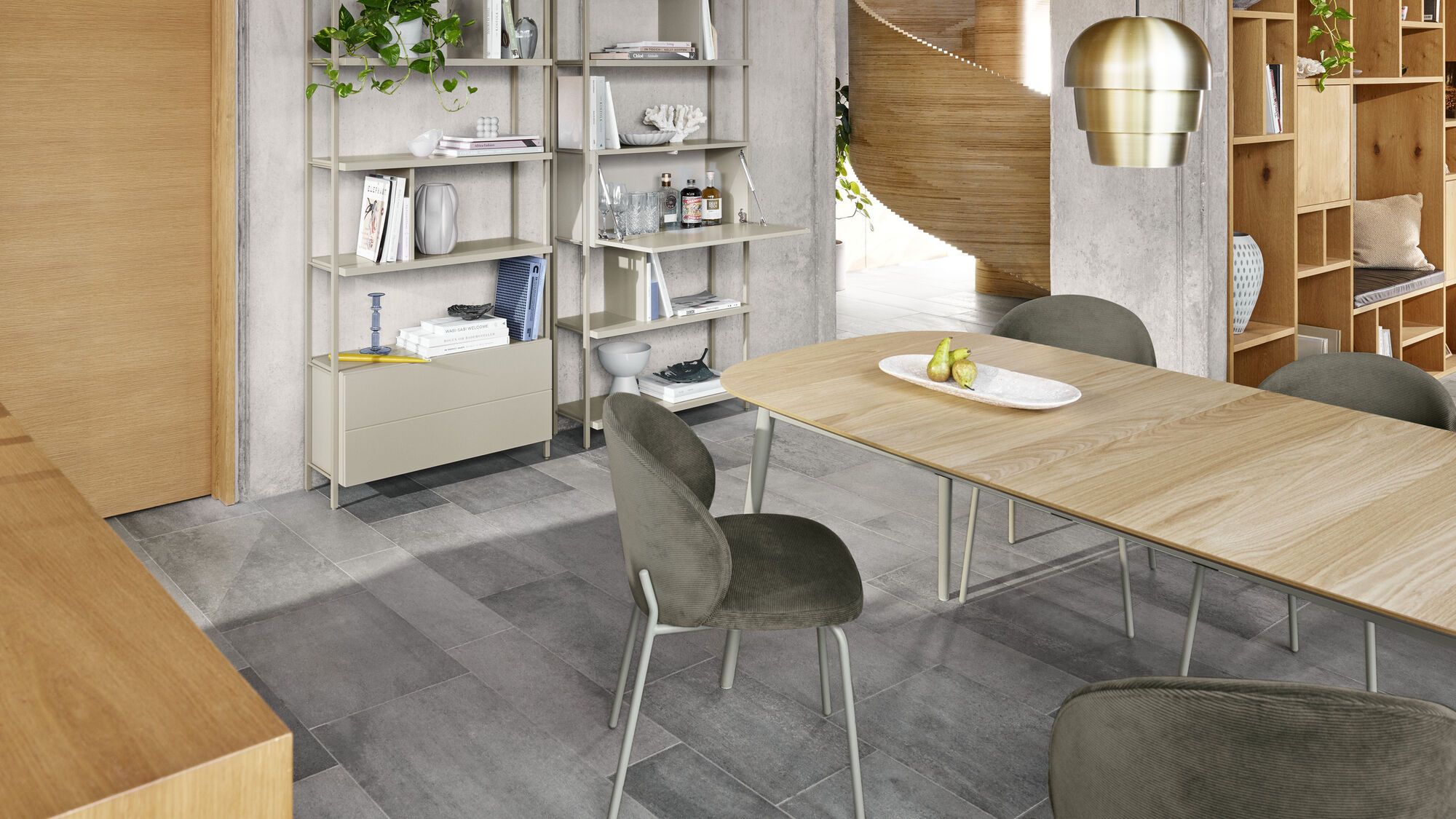 Система  для хранения Calgary c выдвижным ящиком -  Под заказ в интерьере