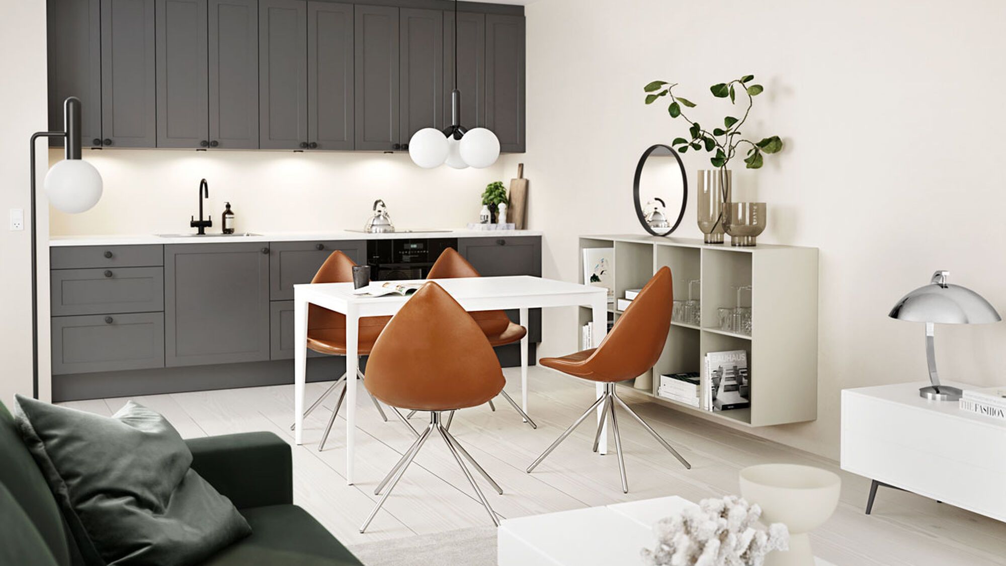 Cтул Ottawa -  Frisco 2058 Темно-зеленая ткань -  Под заказ в интерьере