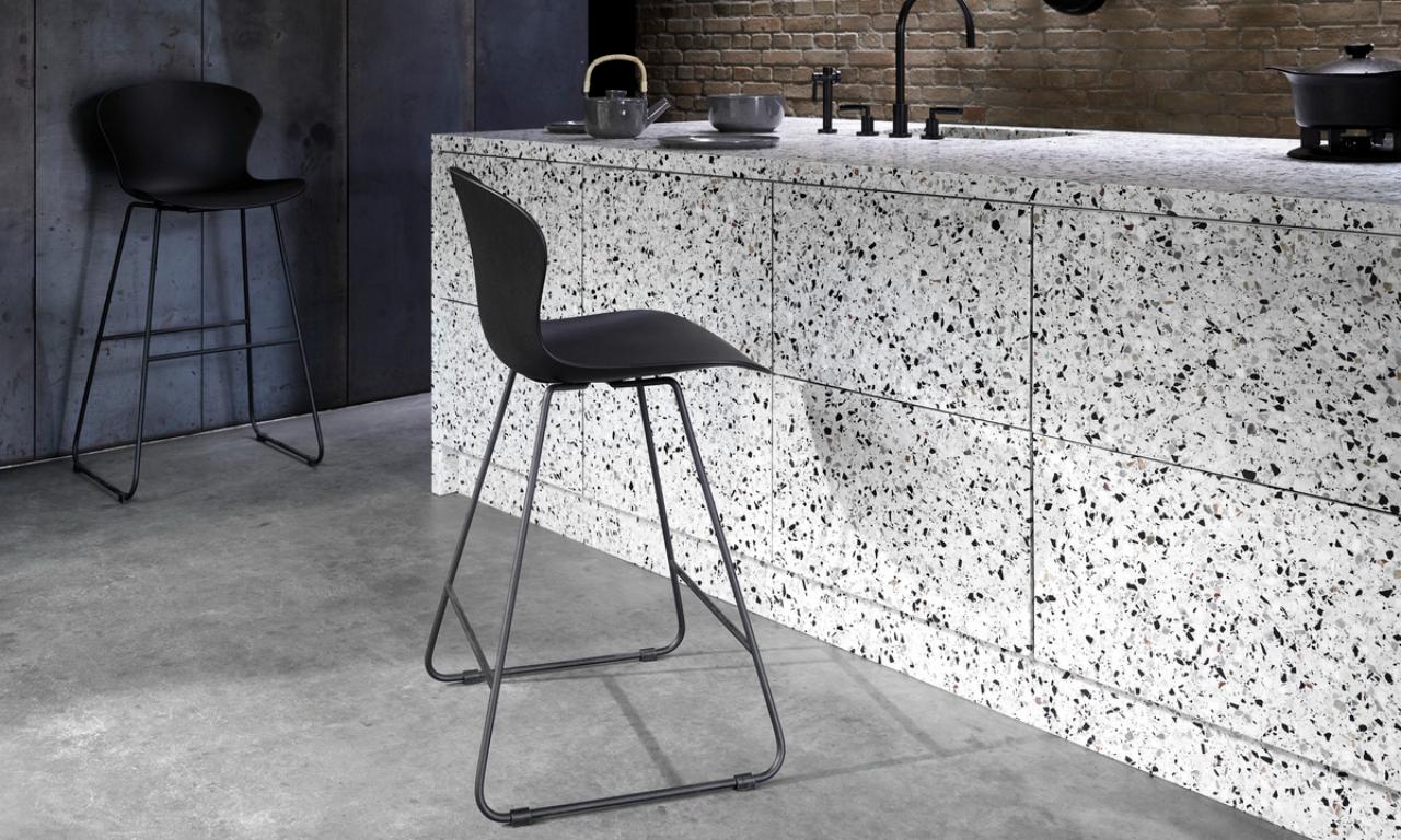 Барный стул Adelaide - Bristol 3065 Синяя ткань  -  Под заказ в интерьере