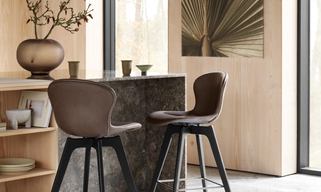 Барный стул Adelaide - Bristol 3065 Синяя ткань  -  Под заказ в интерьере