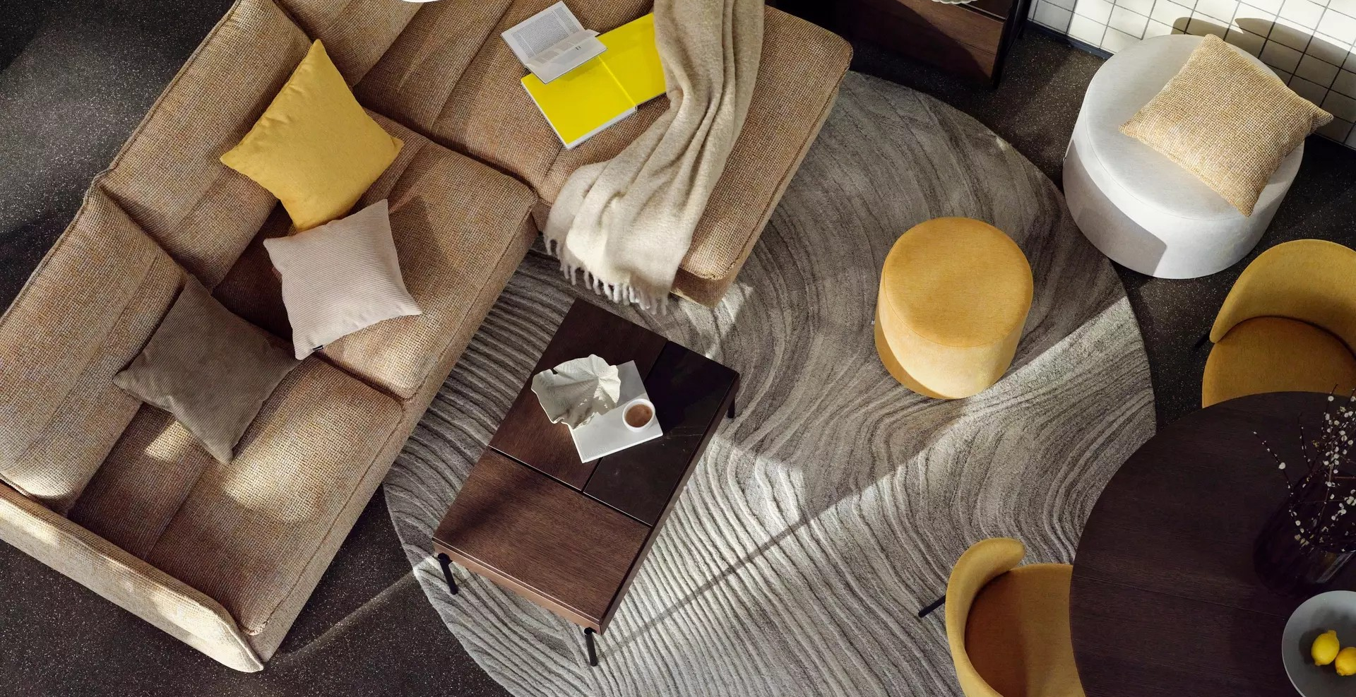 3-местный диван-кровать Southampton -  Ravello 3222 Ткань серого цвета  -  Под заказ в интерьере