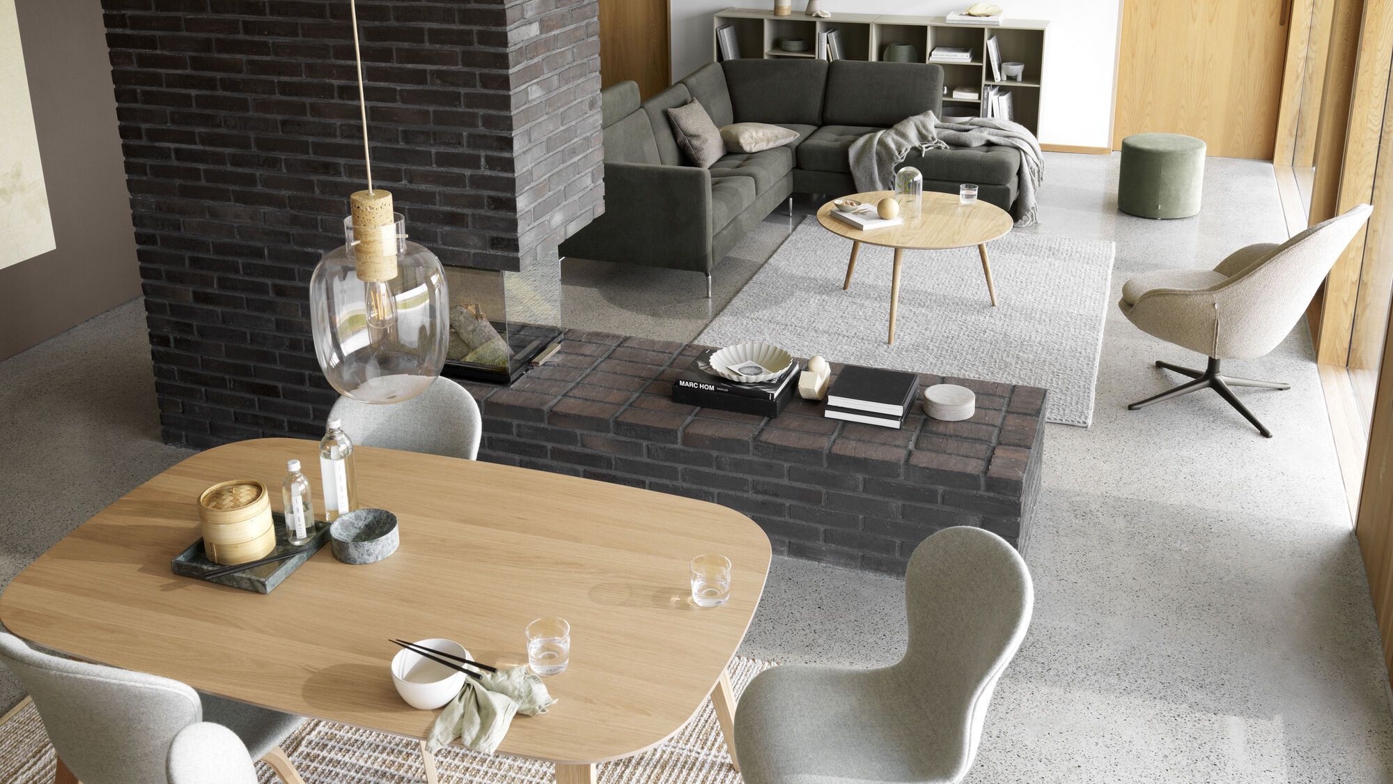 Стол Hauge с дополнительной столешницей -  Под заказ в интерьере