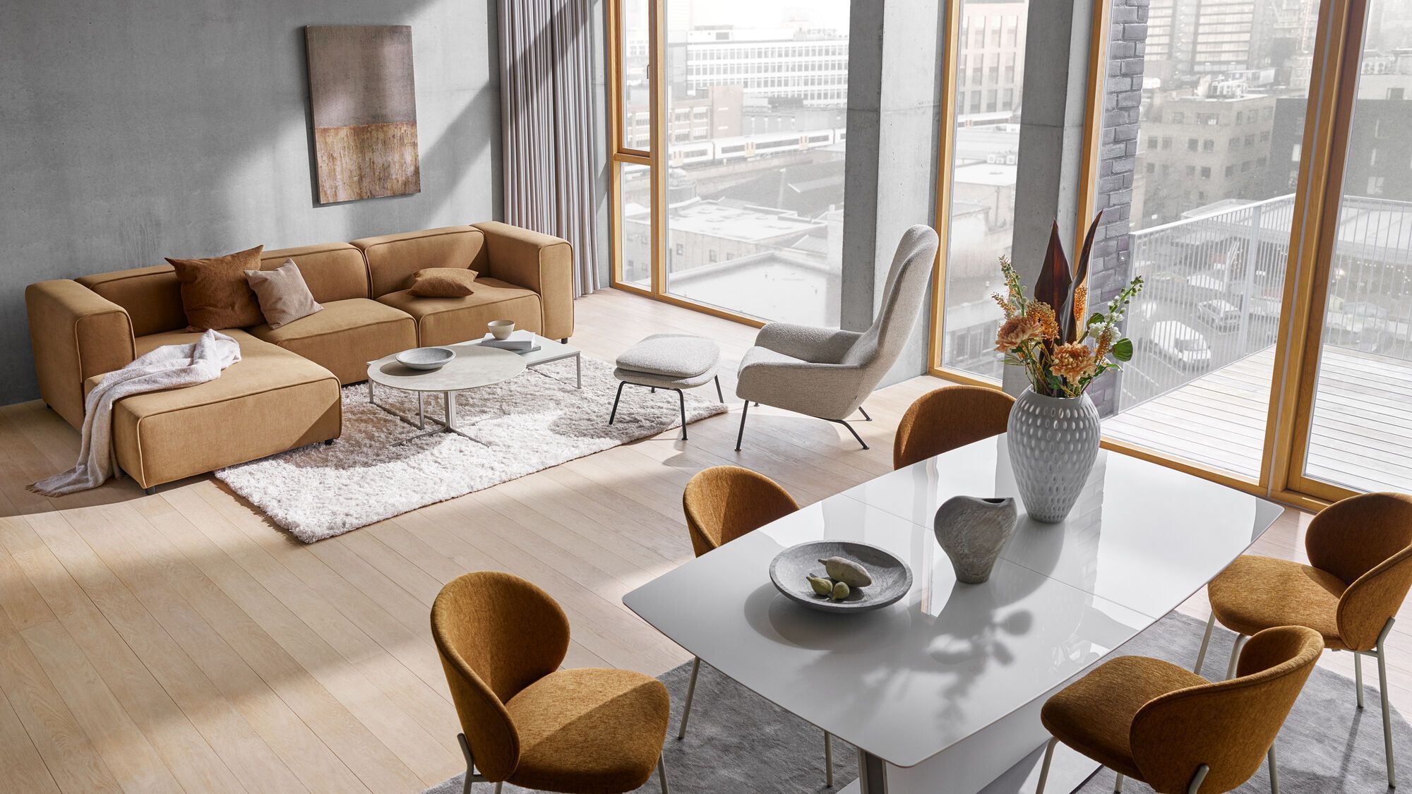 Диван с козеткой Carmo - Lazio 3094 Темно-зеленая ткань  -  Под заказ в интерьере