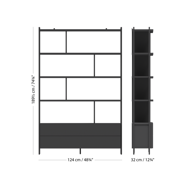 Система  для хранения Calgary c выдвижным ящиком -  Под заказ