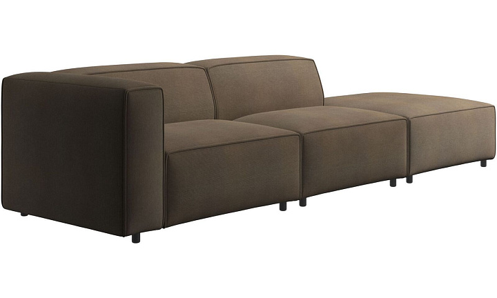 Диван Carmo с модулем для отдыха - Skagen 3161 Песочная ткань  -  Под заказ