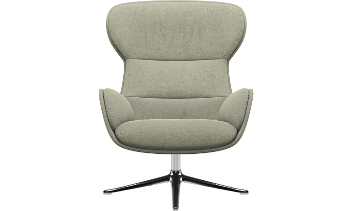 Кресло Reno с функцией вращения - Lazio 3092 Светло-зеленая ткань  -  Под заказ