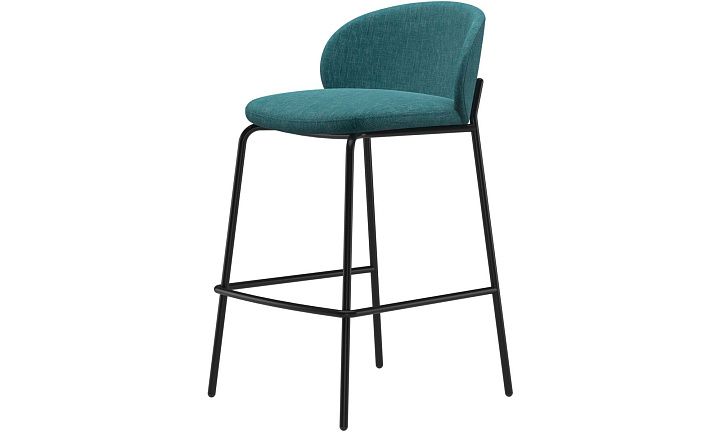 Барный стул Princeton - Napoli 2253 Ткань зелено-голубого цвета  -  Под заказ