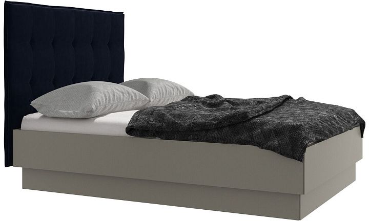 Кровать Lugano с местом для хранения - Velvet 3031 Синяя ткань  -  Под заказ