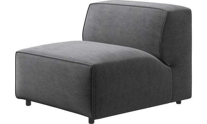 Кресло Carmo - Velvet 3030 Серая ткань  -  Под заказ