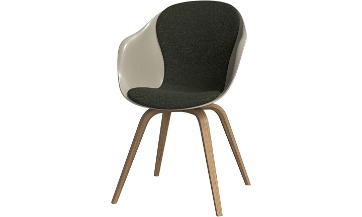 Обеденный стул Hauge - Lazio 3094 Темно-зеленая ткань  -  Под заказ