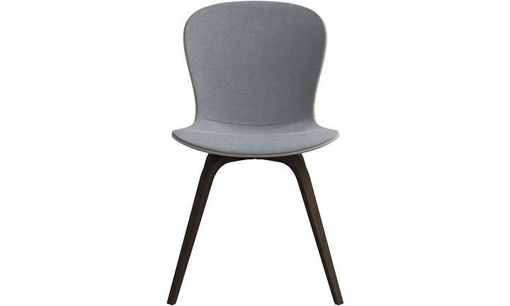 Обеденный стул Hauge - Frisco 2063 Ткань с покрытием aquaclean светло-серого цвета  -  Под заказ