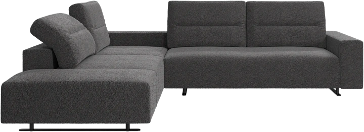 Угловой диван Hampton с регулируемой спинкой и системой хранения с правой стороны