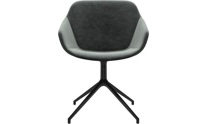 Cтул Vienna с функцией вращения - Velvet 3032 Дымчато-зеленая ткань 2 -  Под заказ