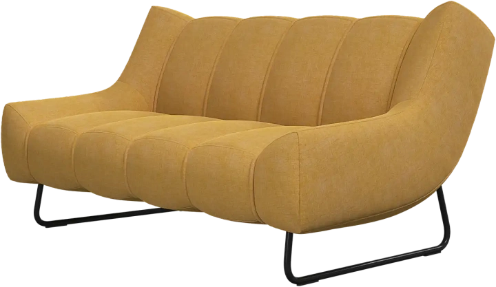 2-х местный диван Nawabari - Tomelilla fabric 3143 Mustard  -  Под заказ