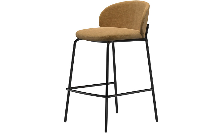 Барный стул Princeton - Napoli 2252 Ткань золотисто-бежевого цвета  -  Под заказ