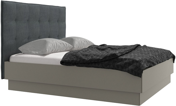 Кровать Lugano с местом для хранения - Bresso 3152 Серая ткань  -  Под заказ
