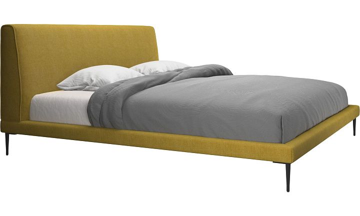 Кровать Arlington, без матраса - Tomelilla fabric 3143 Mustard  -  Под заказ