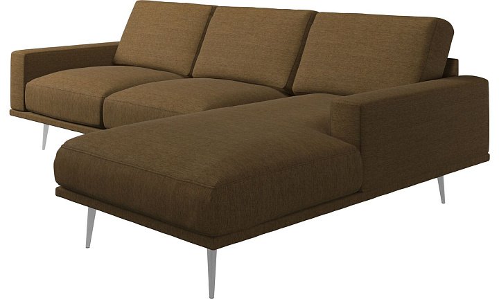 Диван Carlton с модулем для отдыха - Bristol 3066 Ткань горчичного цвета  -  Под заказ