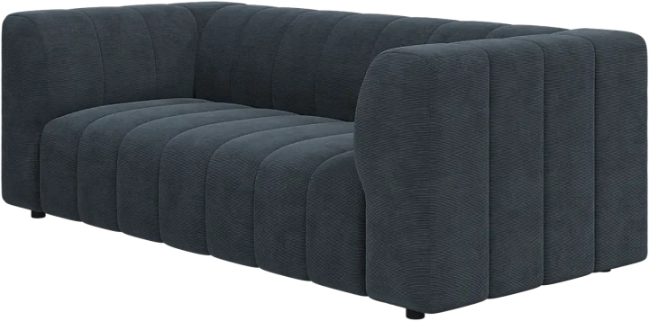 2,5-х местный  диван Bellagio - Skagen 3164 Стальная ткань  -  Под заказ