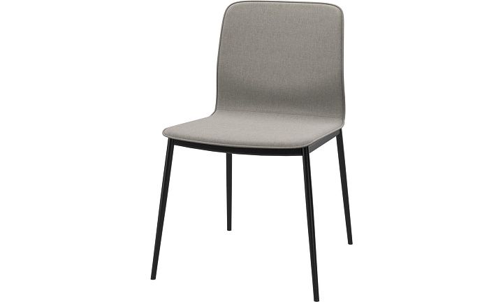 Обеденный стул Newport - Frisco 2063 Ткань с покрытием aquaclean светло-серого цвета  -  Под заказ