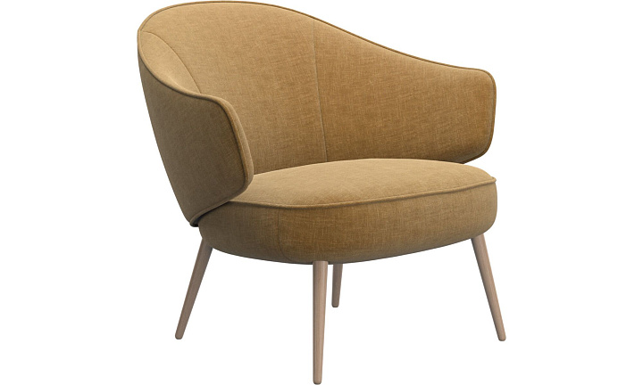 Кресло Charlotte - Napoli 2252 Ткань золотисто-бежевого цвета  -  Под заказ