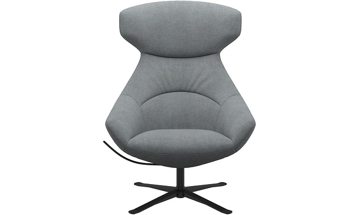 Кресло Porto с функцией вращения - Bresso 3152 Серая ткань  -  Под заказ