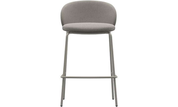 Барный стул Princeton - Frisco 2063 Ткань с покрытием aquaclean светло-серого цвета  -  Под заказ