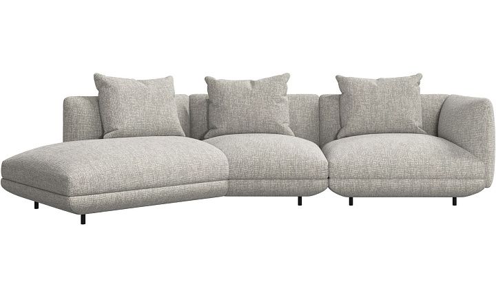 3-местный диван c козеткой Salamanca - Tuscany белого цвета 3200 -  Под заказ