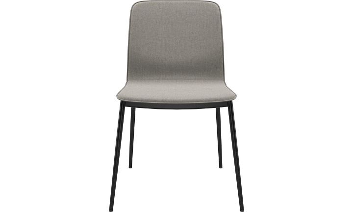 Обеденный стул Newport - Frisco 2063 Ткань с покрытием aquaclean светло-серого цвета  -  Под заказ