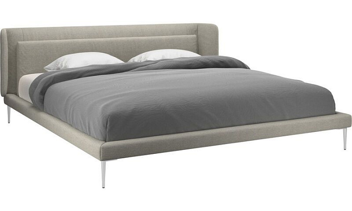 Кровать Austin, без матраса - Lazio 3091 Ткань бежевого цвета  -  Под заказ