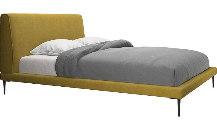 Кровать Arlington, без матраса - Tomelilla fabric 3143 Mustard  -  Под заказ