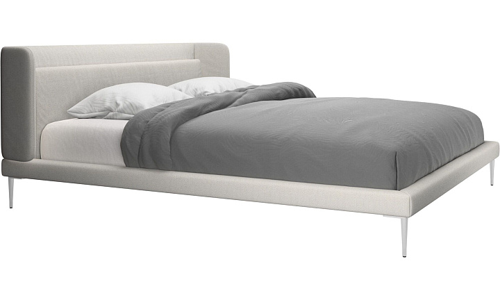 Кровать Austin, без матраса - Lazio 3090 Ткань белого цвета  -  Под заказ