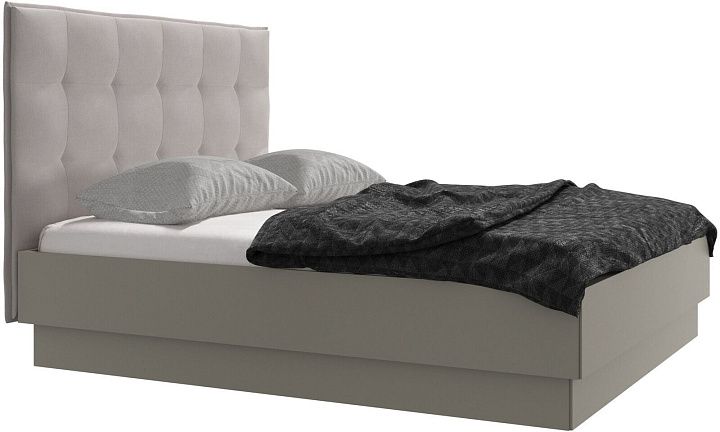 Кровать Lugano с местом для хранения - Frisco 2070 Бежевая ткань  -  Под заказ