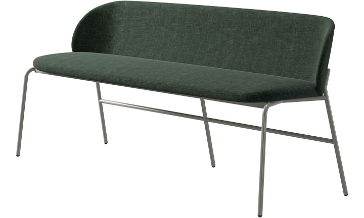 Скамейка Princeton - Napoli 2257 Ткань  тёмно-синего цвета  -  Под заказ