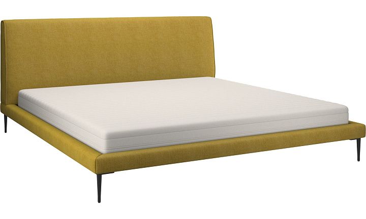Кровать Arlington, без матраса - Tomelilla fabric 3143 Mustard  -  Под заказ