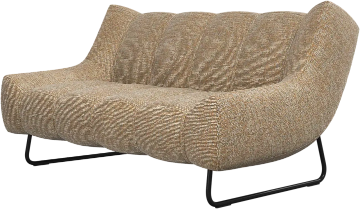 2-х местный диван Nawabari - Tuscany горчичного цвета 3205 -  Под заказ